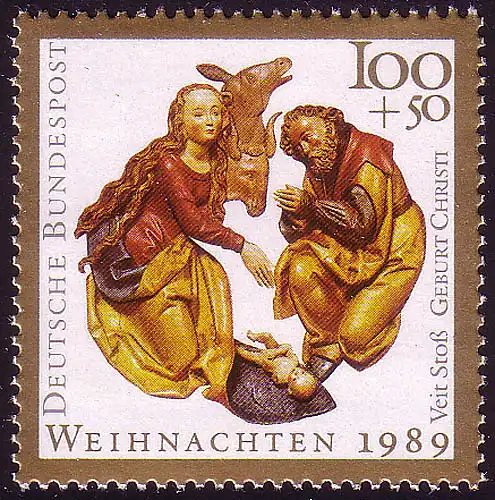 1443 Weihnachten 100+35 Pf ** postfrisch