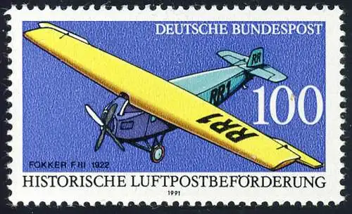 1524 Transport postal 100 Pf ** .