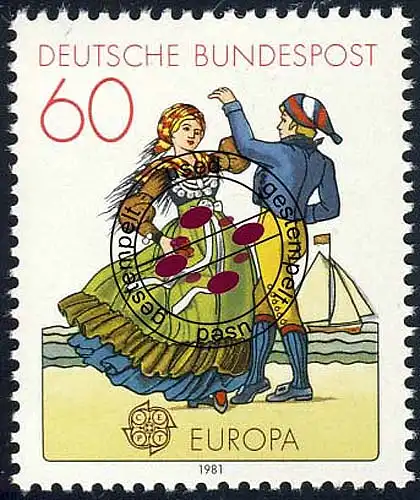 1097 Europa Friesische Tracht 60 Pf O