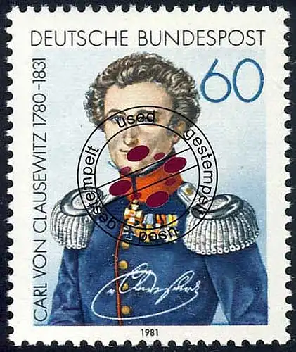 1115 Carl von Clausewitz O gestempelt