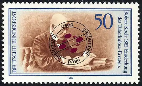 1122 Robert Koch Tuberkulose-Erreger O gestempelt