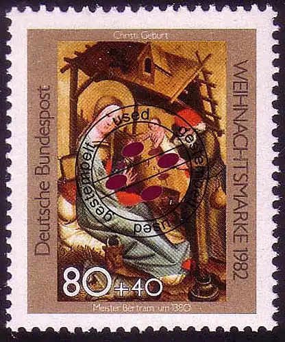 1161 Weihnachten Jesus Krippe O gestempelt