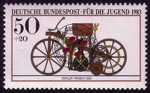 1168 Jugend Motorräder 50+20 Pf O Daimler-Maybach