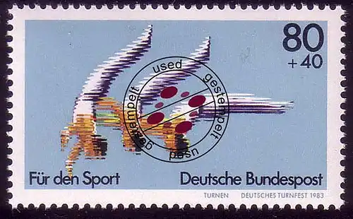 1172 Sporthilfe Turnfest 80+40 Pf O