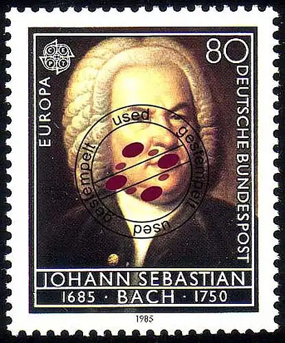 1249 Europa Musik Bach 80 Pf O