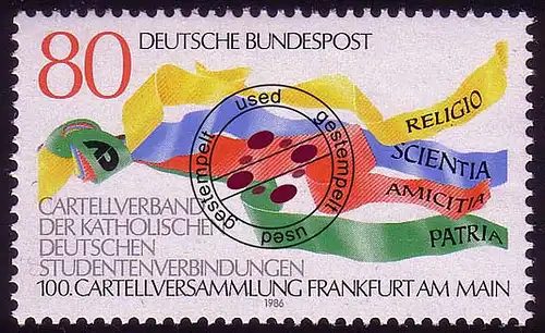 1283 Deutsche Katholiken Cartellverband O gestempelt