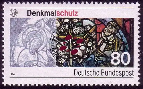 1291 Denkmalschutz O gestempelt