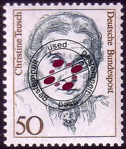 1304 Frauen der deutsche Geschichte 50 Pf Teusch O
