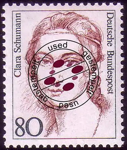 1305 Frauen der deutsche Geschichte 80 Pf Schumann O