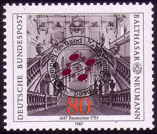 1307 Balthasar Neumann O gestempelt