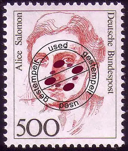 1397 Femmes de l'histoire allemande 500 Pf Salomon O