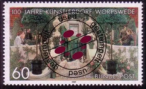 1430 Künstlerdorf Worpswede O gestempelt