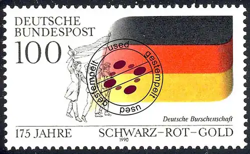 1463 Schwarz-Rot-Gold O gestempelt
