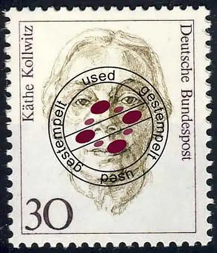 1488 Frauen 30 Pf Käthe Kollwitz O