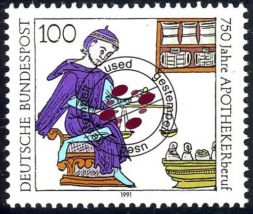 1490 Apothekerberuf O gestempelt