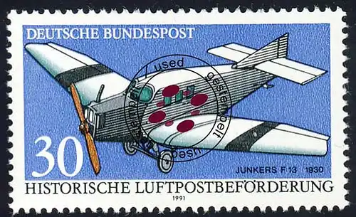 1522 Luftpostbeförderung 30 Pf O gestempelt