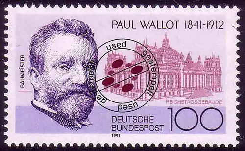 1536 Paul Wallot O gestempelt