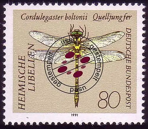 1551 Quelljungfer-Libelle 80 Pf O gestempelt