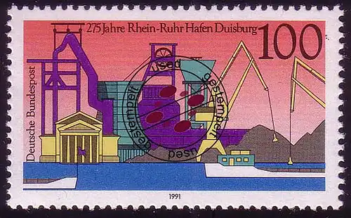 1558 Rhein-Ruhr-Hafen O gestempelt