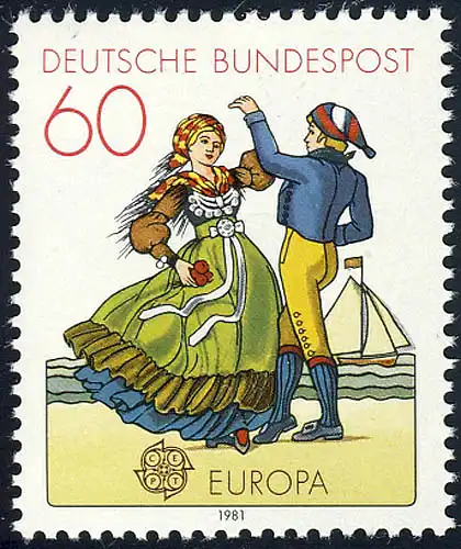 1097 Europa Friesische Tracht 60 Pf **