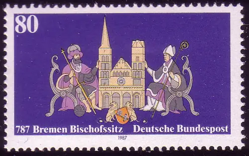 1329 Bischofssitz Bremen, postfrisch **