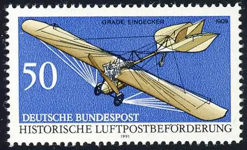 1523 Transport postal 50 Pf ** .