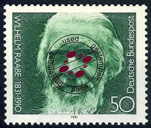 1104 Wilhelm Raabe O gestempelt