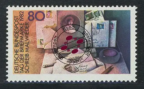 1154 Jour du timbre O Tamponné
