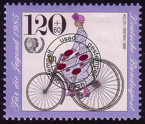 1245 Jugend Historische Fahrräder 120+60 Pf O