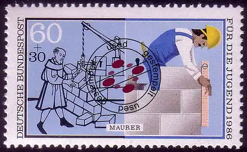 1275 Jugend Maurer 60+30 Pf O