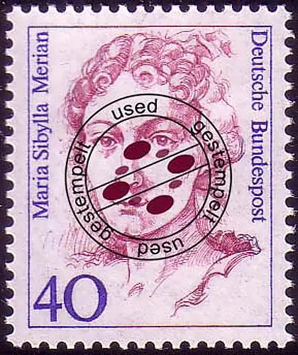 1331 Femmes de l'histoire allemande 40 Pf Merian O