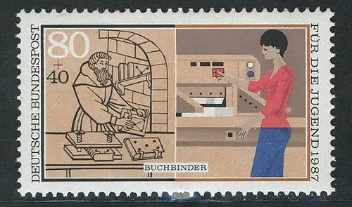 1318 Jugend Buchbinder 80+40 Pf **