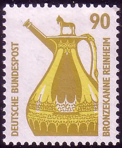 1380 Sehenswürdigkeiten 90 Pf Bronzekanne **
