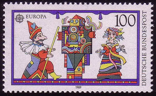 1418 Europa 100 Pf Puppentheater **