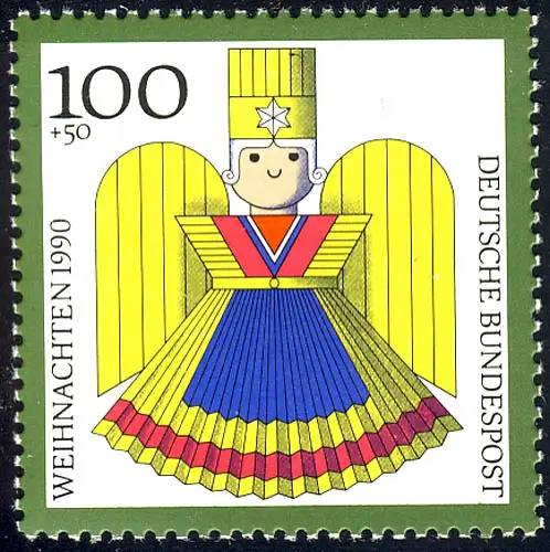 1487 Rauschgoldengel 100+50 Pf, postfrisch **
