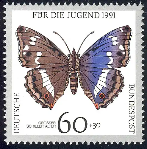 1514 Jugend Schmetterlinge 60+30 Pf **