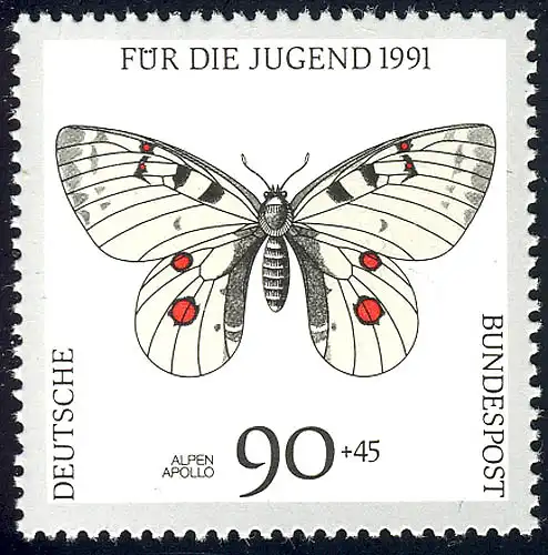 1517 Jugend Schmetterlinge 90+45 Pf **