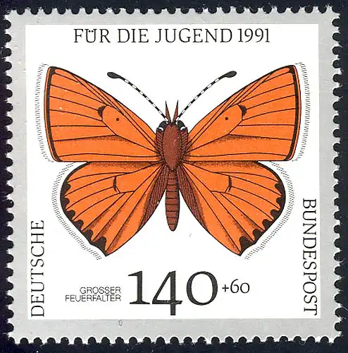 1519 Jugend Schmetterlinge 140+60 Pf **