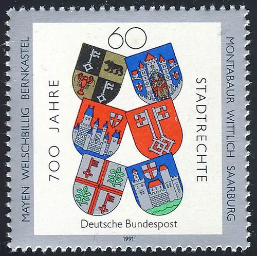 1528 Droits de la ville 1991 ** frais de port