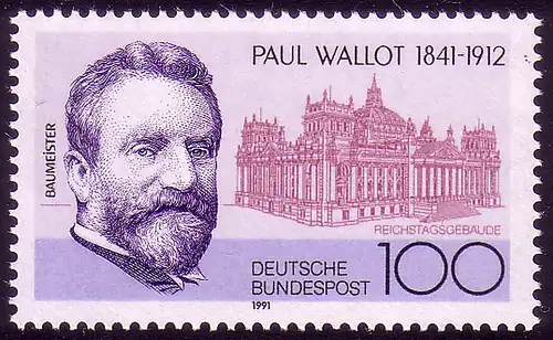 1536 Paul Wallot ** postfrisch