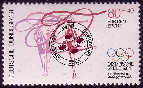 1207 Olympische Sommerspiele 80+40 Pf  O