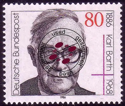 1282 Karl Barth O gestempelt