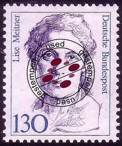 1366 Frauen der deutschen Geschichte 130 Pf Meitner O