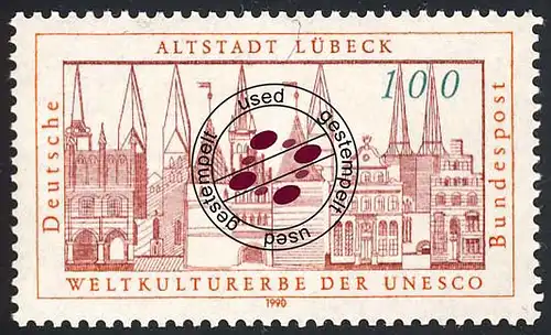 1447 Kulturerbe Altstadt Lübeck O gestempelt