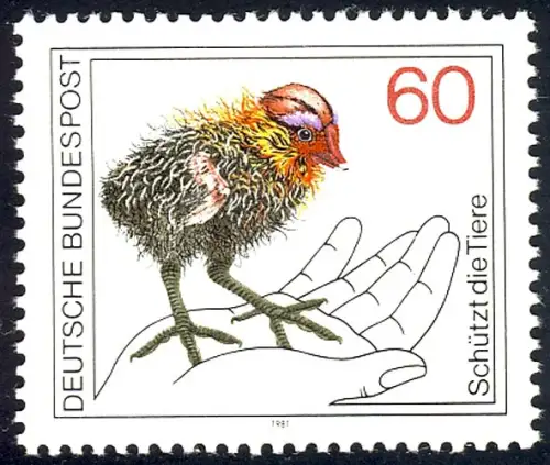 1102 Tierschutz ** postfrisch