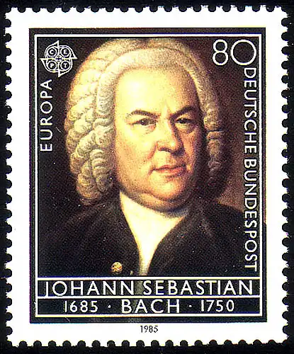 1249 Europa Musik Bach 80 Pf ** postfrisch