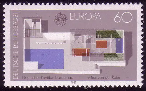 1321 Europa Moderne Architektur 60 Pf ** postfrisch