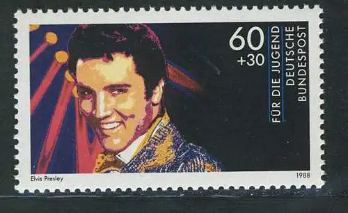 1361 Rockmusik Elvis Presley 60+30 Pf, original postfrisch **