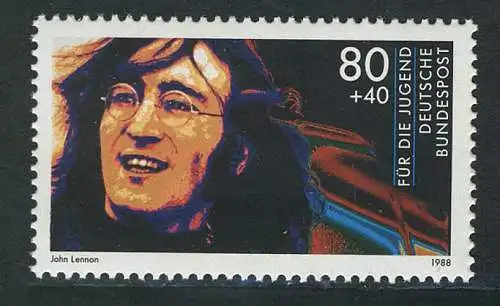 1363 Rockmusik John Lennon 80+40 Pf, original postfrisch **