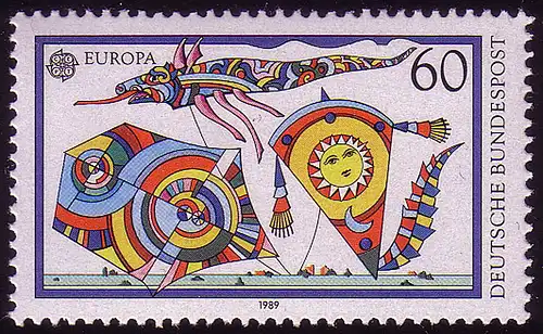 1417 Europa 60 Pf Drachensteigen **